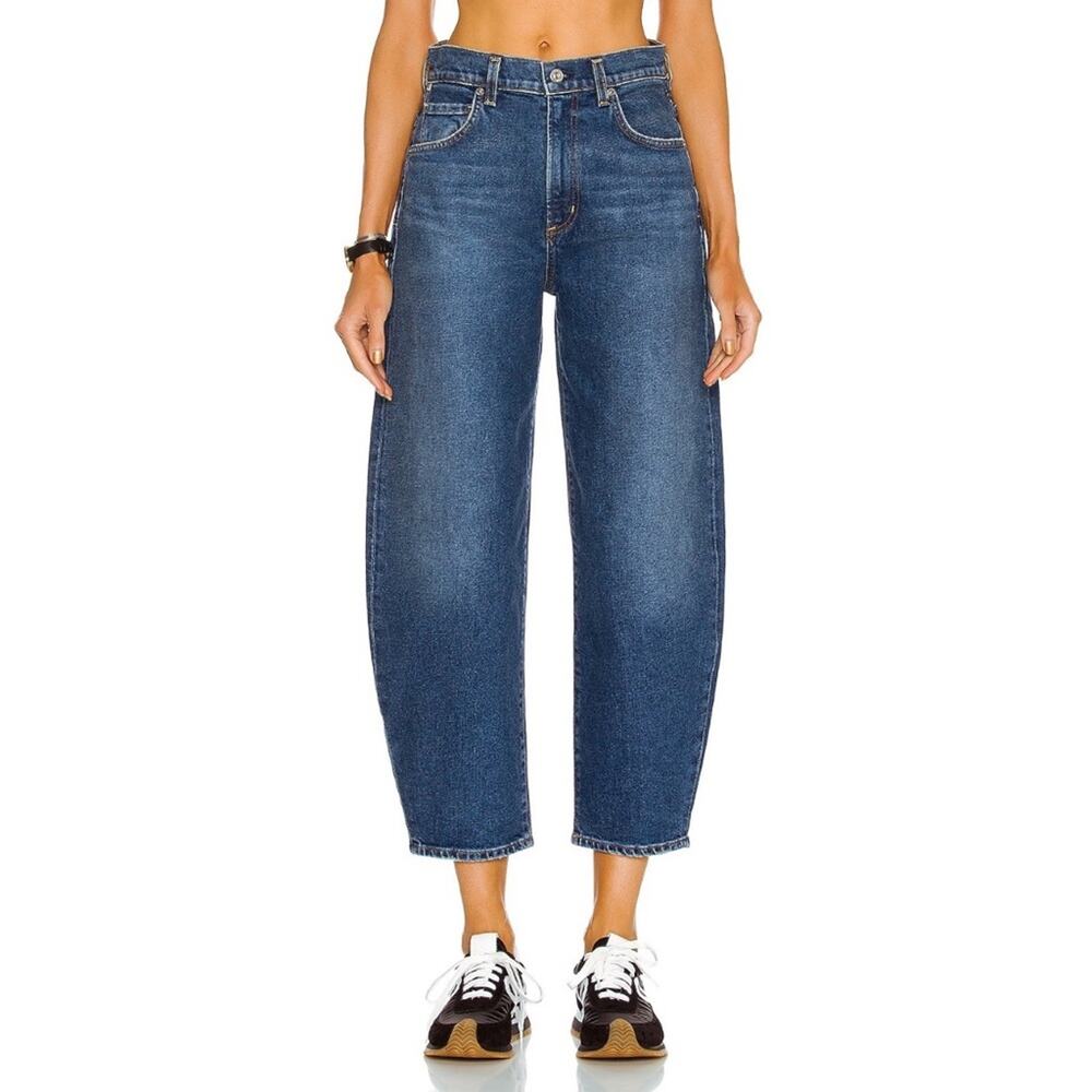 Citizens Of Humanity Blue Cropped Ankle Jeans